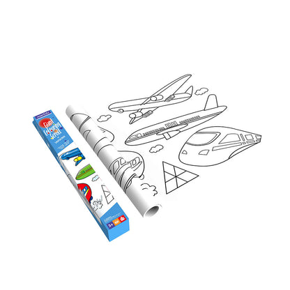 mierEdu, Stort Färgläggningsbanner - Transportmedel