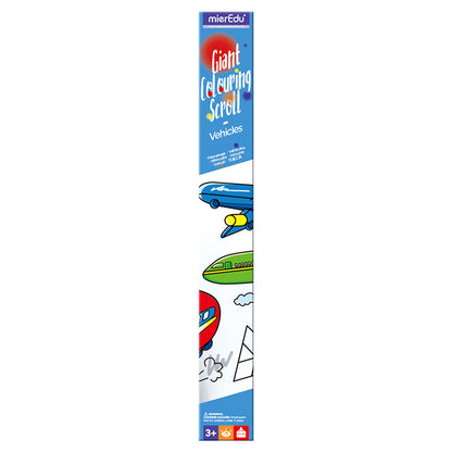 mierEdu, Stort Färgläggningsbanner - Transportmedel