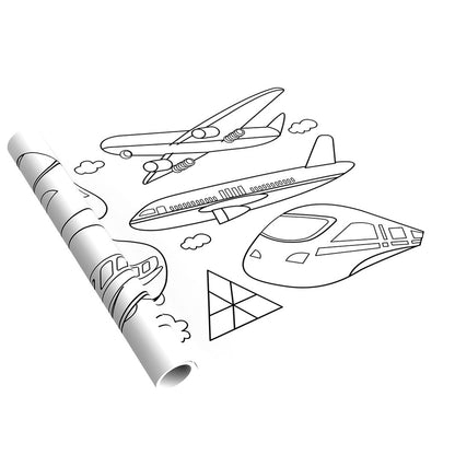 mierEdu, Stort Färgläggningsbanner - Transportmedel