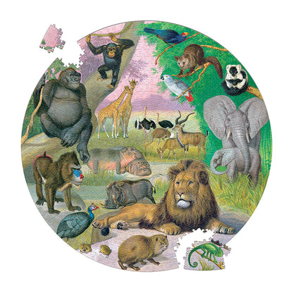 eeBoo, Rundt pussel 1000 bitar - Afrika