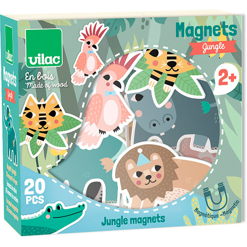 Vilac magneter i træ, jungle