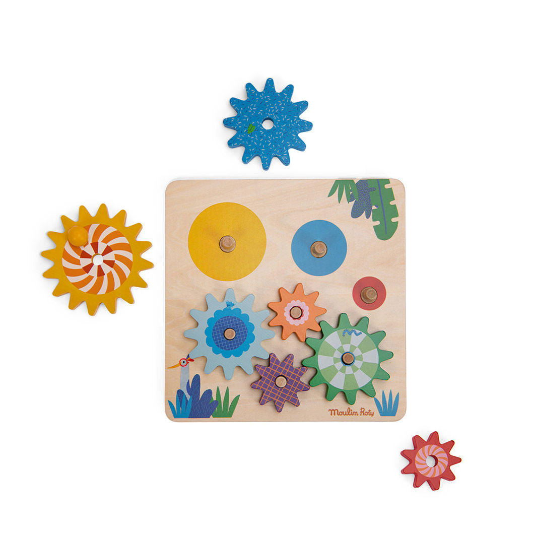 Moulin Roty, Aktivitetslek med kugghjul - Les Toupitis