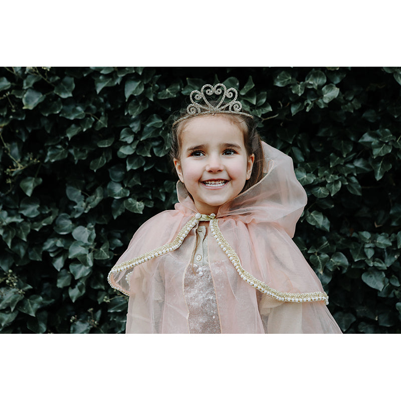 Great Pretenders hårband med diadem, Silverglitter