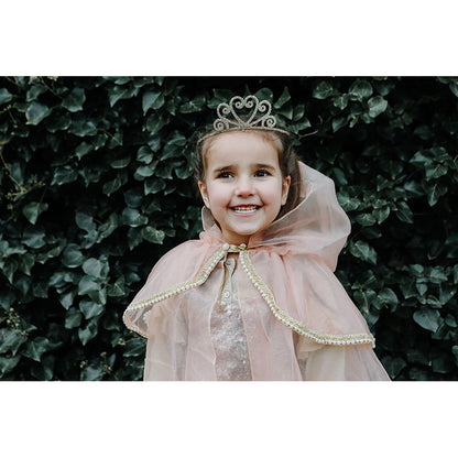 Great Pretenders hårband med diadem, Silverglitter