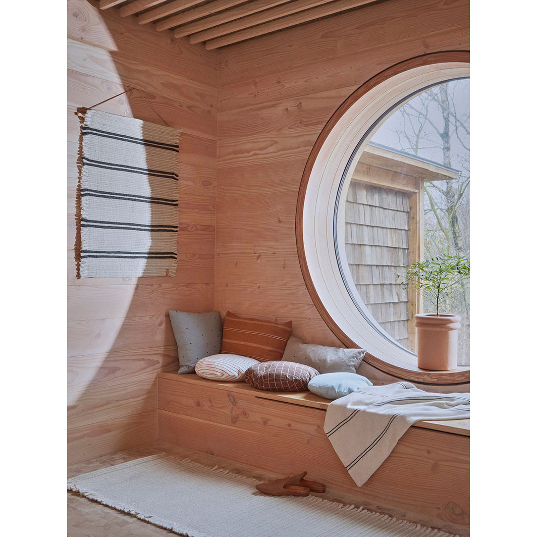 OYOY Kyoto Kudde, Rund - Stor - Blå/Röd