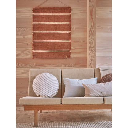 OYOY Kyoto Kudde, Rund - Stor - Blå/Röd