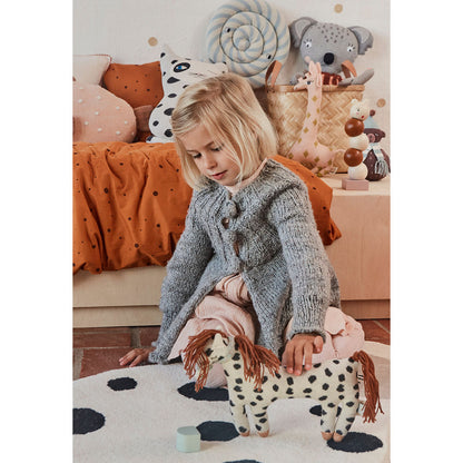 OYOY Plysdjur, Lille Pelle Pony - Råvit / Svart