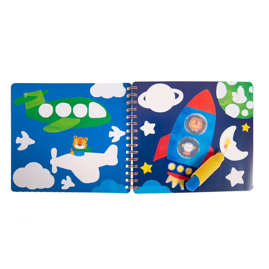 Moulin Roty, Målarbok - Jag målar med vatten - Från 18 mån.