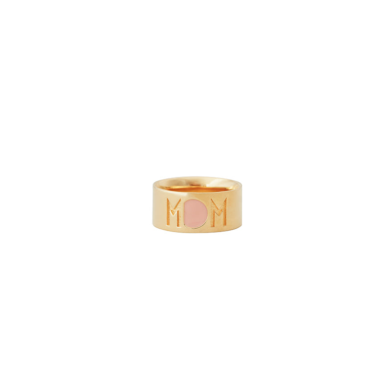 Design Letters Mom ring, guld – Nude – str. 50–56