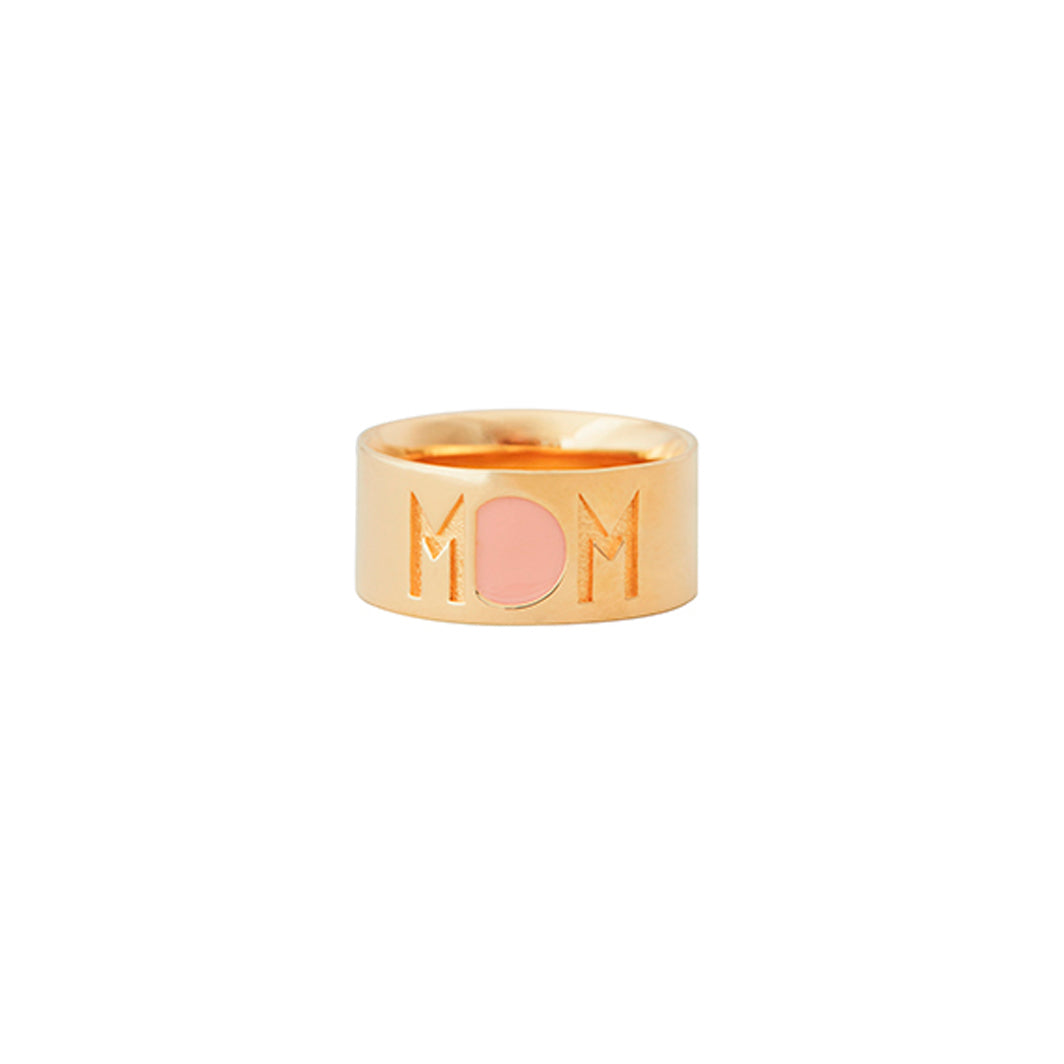 Design Letters Mom ring, guld – Nude – str. 50–56