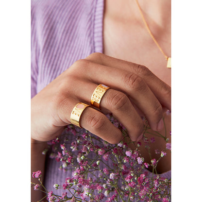 Design Letters Mom ring, guld – Nude – str. 50–56