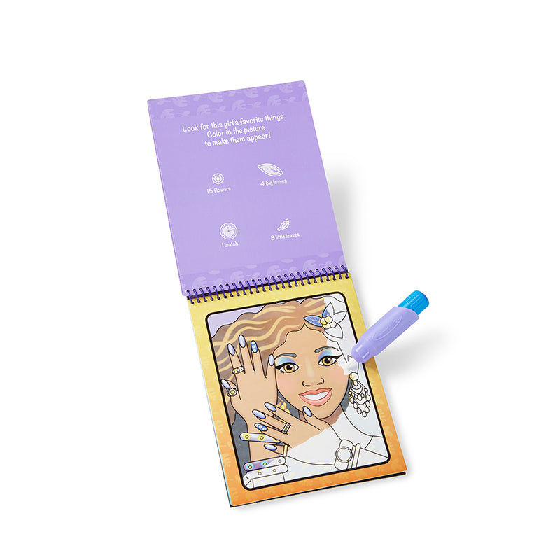 Water-wow, måla med vatten, återanvändbara motiv - make-up &amp; manikyr