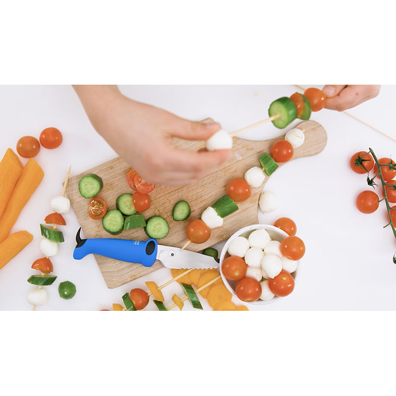 Kinderkitchen barnkockknivset, 2 delar - grön/blå