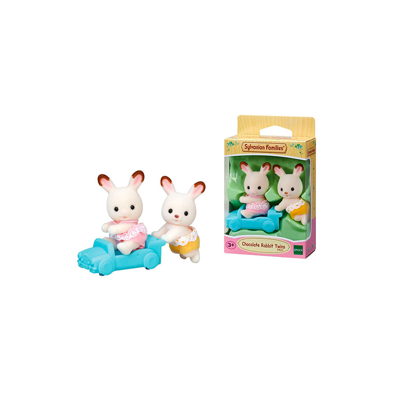 Sylvanian Families, Familjen Chokladkanin-tvillingar - ljusblå gokart