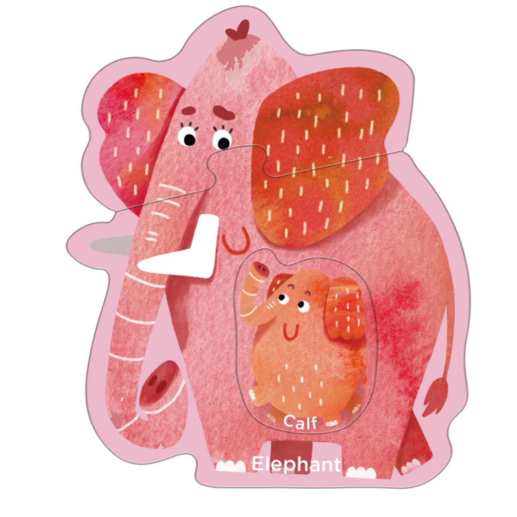 mierEdu, Pussel 8x3 bitar – Steg 1 – Djurunge med förälder