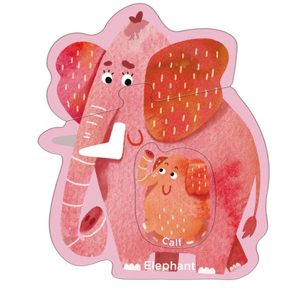 mierEdu, Pussel 8x3 bitar – Steg 1 – Djurunge med förälder