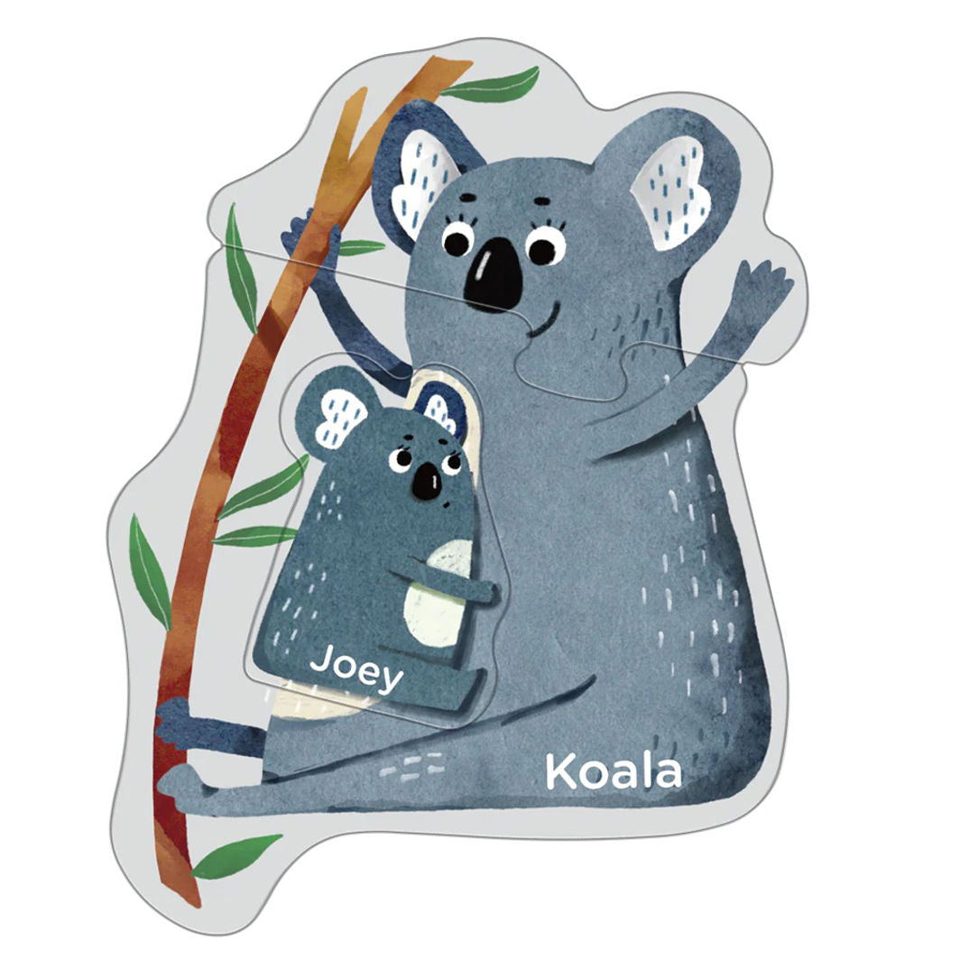 mierEdu, Pussel 8x3 bitar – Steg 1 – Djurunge med förälder