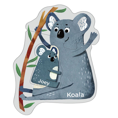 mierEdu, Pussel 8x3 bitar – Steg 1 – Djurunge med förälder