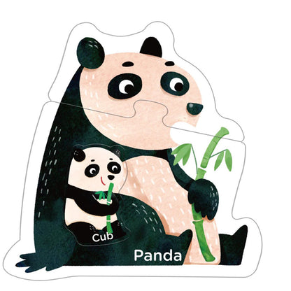 mierEdu, Pussel 8x3 bitar – Steg 1 – Djurunge med förälder