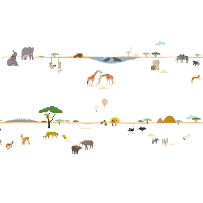 Mimi Lou väggdekor frise, Liv - Safari