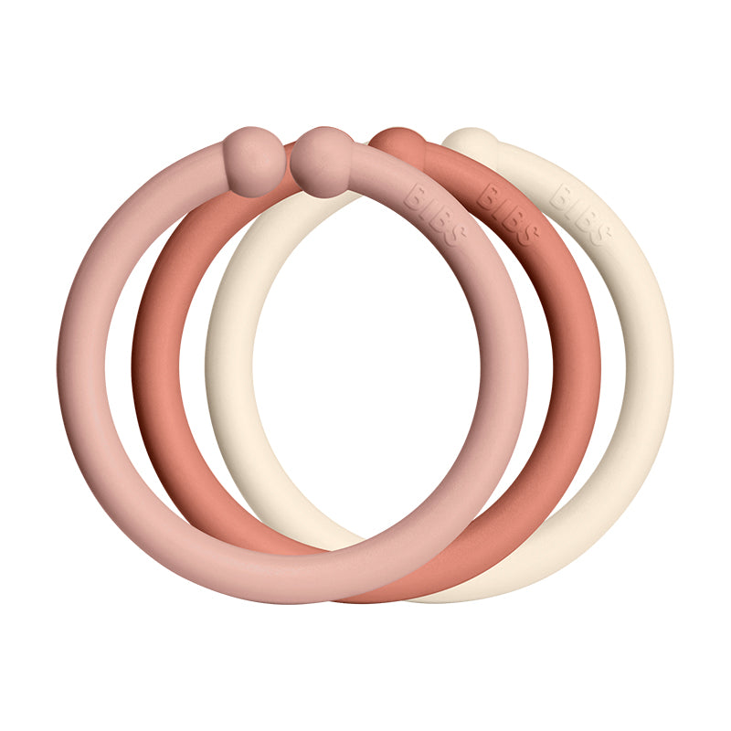 Bibs Loops, 12 st. multi rings - Blush/Woodchuck/Ivory