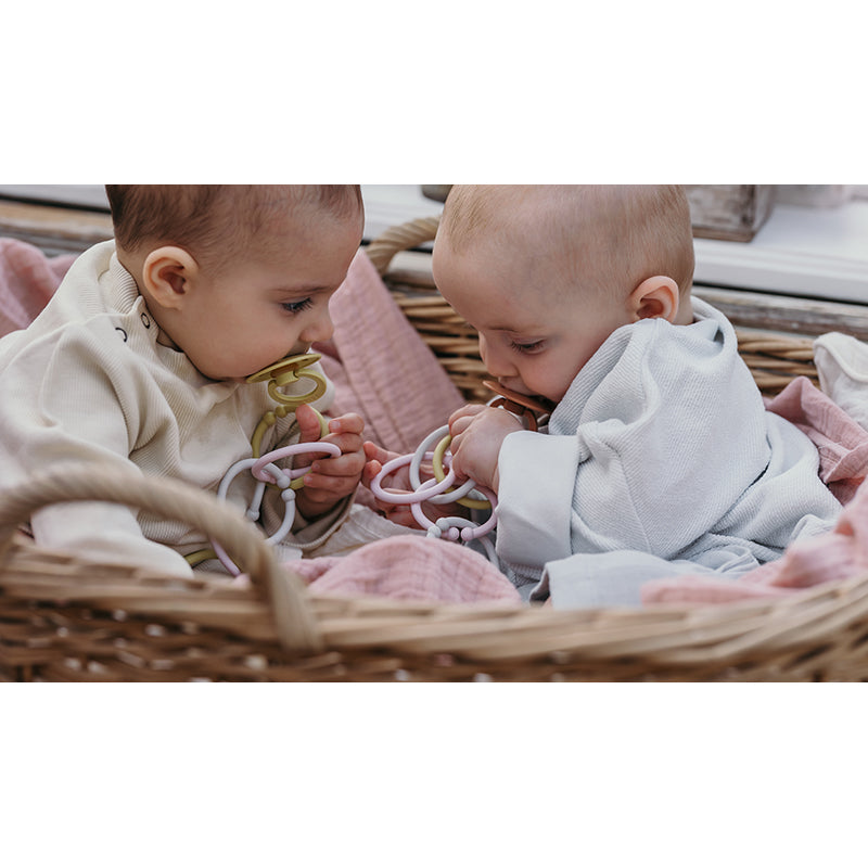 Bibs Loops, 12 st. multi rings - Blush/Woodchuck/Ivory