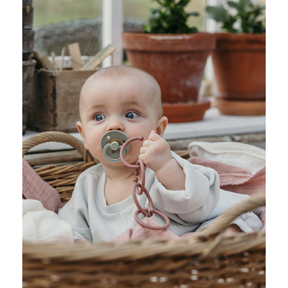 Bibs Loops, 12 st. multi rings - Blush/Woodchuck/Ivory