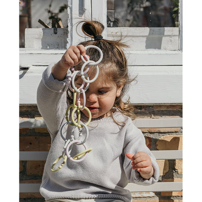 Bibs Loops, 12 st. multi rings - Blush/Woodchuck/Ivory