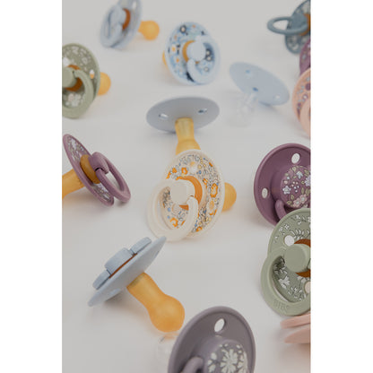 Bibs Liberty De Lux, 2-pack, napp i silikon, str. one-size - Capel - Sage Mix