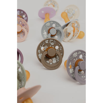 Bibs Liberty, 2-pack Colour, nappar i naturgummi, strl. 2 - Capel - Fossil Grey Mix