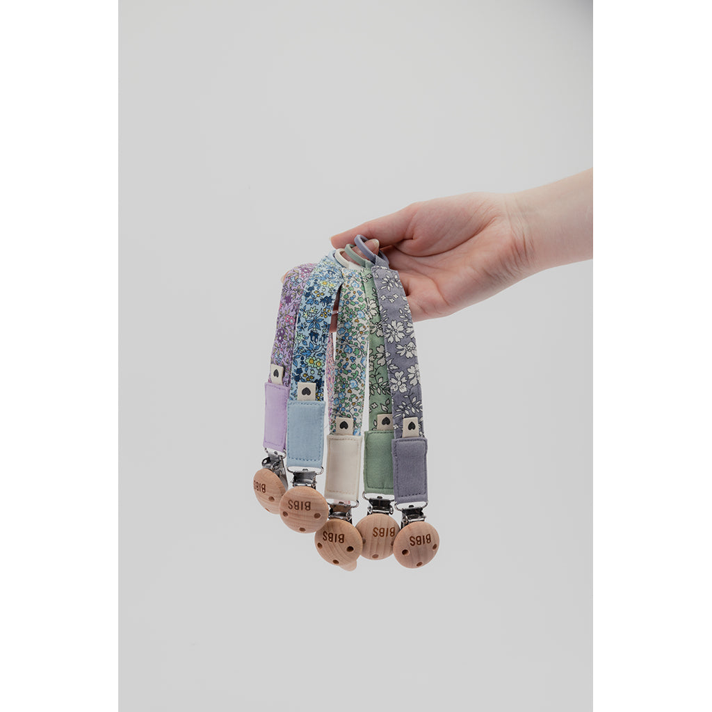 Bibs Liberty nappkedja, Eloise Blush