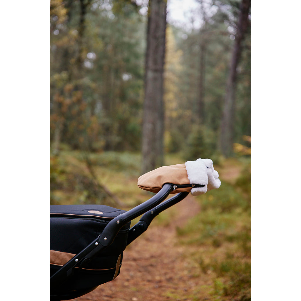 KongWalther barnvagnshandskar, Østerbro handskar – Brun faux suede