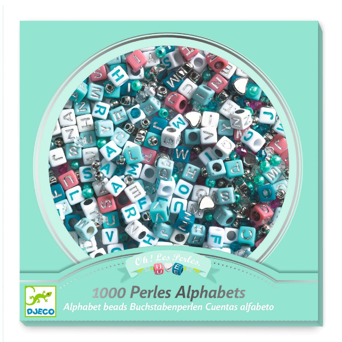 Djeco Pärlor, Alfabet, Silver