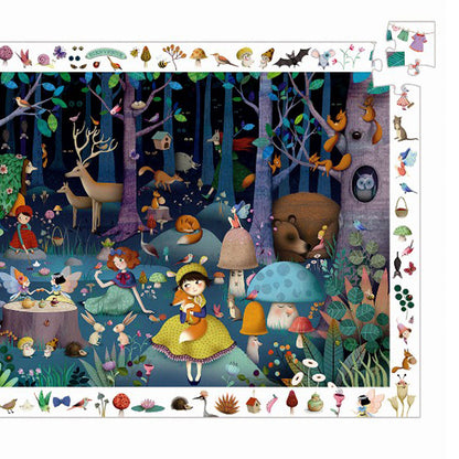 Djeco observationspuslespil, Fortryllet skov tæt på