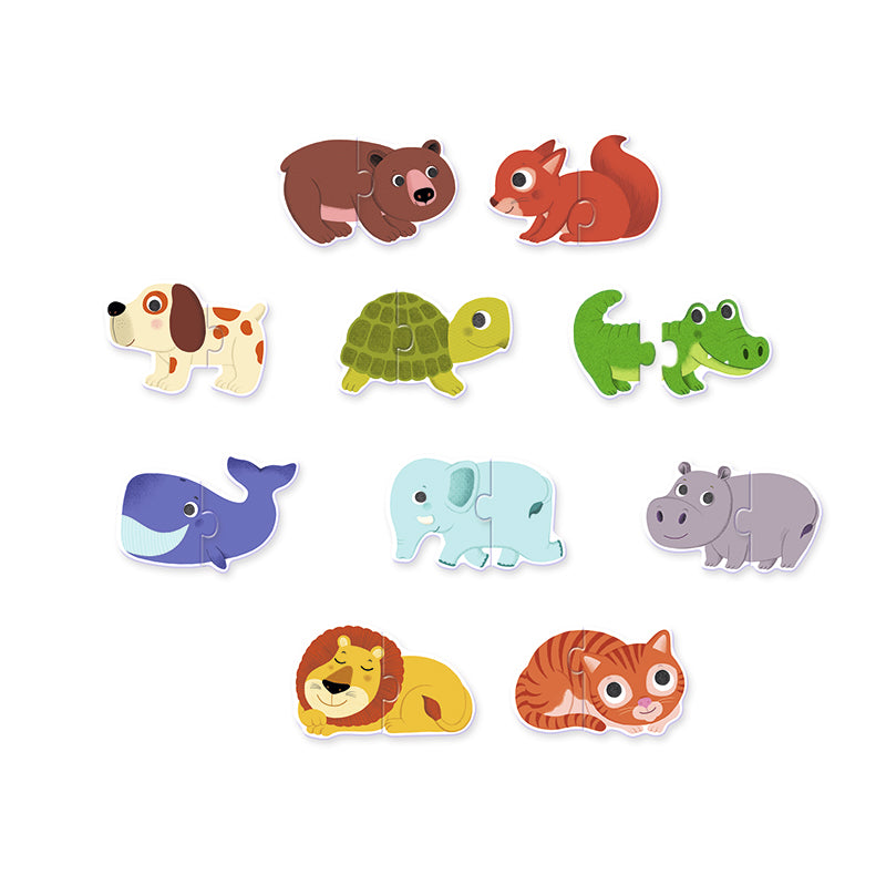 Djeco pussel duo, Djur