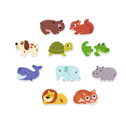 Djeco pussel duo, Djur