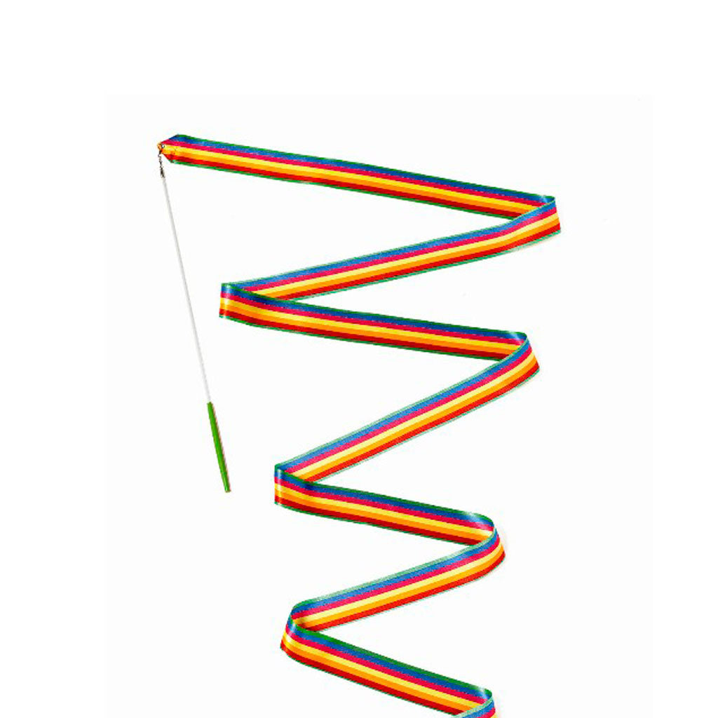 Djeco vimpel til gymnastik - regnbuefarvet på pind