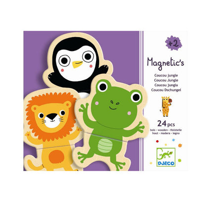 Djeco magneter i træ, minidyr