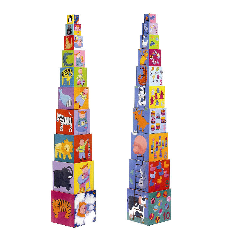Djeco stapelklossar, Stigen