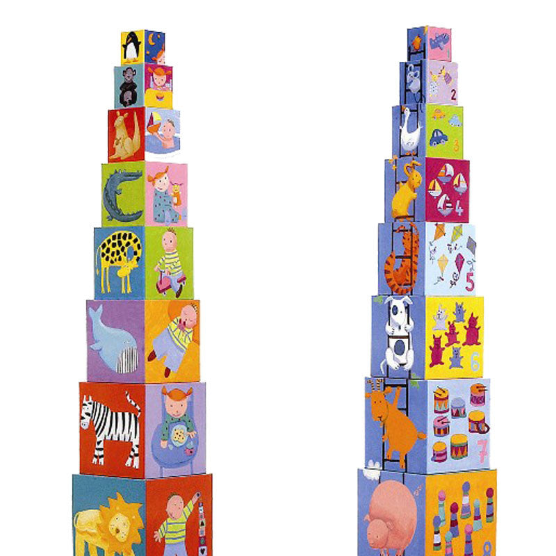 Djeco stapelklossar, Stigen