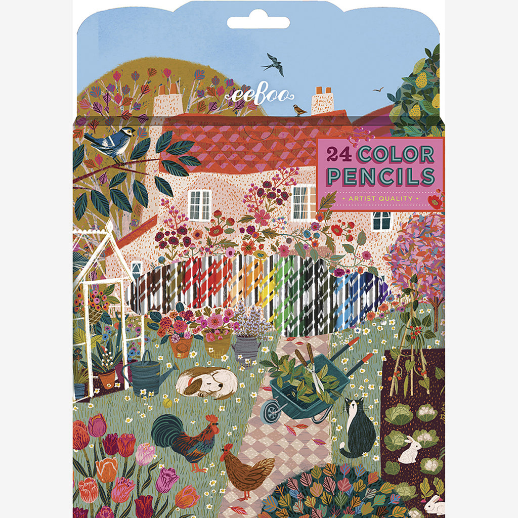 Eeboo färgpennor, 24 st. English Cottage