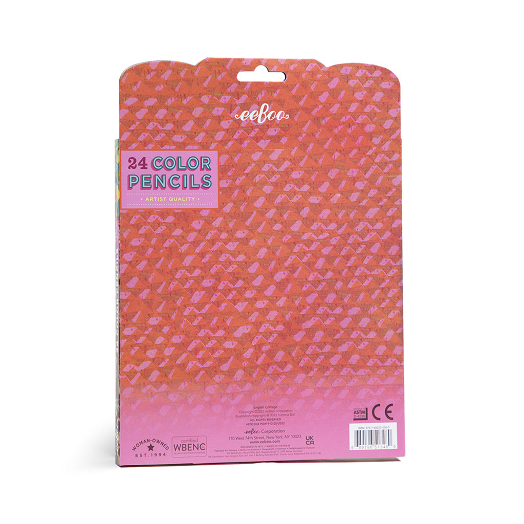 Eeboo färgpennor, 24 st. English Cottage