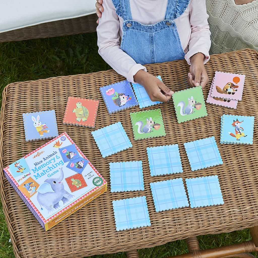 Eeboo memoryspel, Söta djur