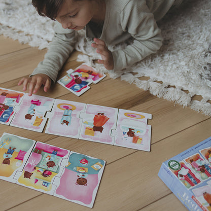 Eeboo Jumbo pussel, Läggdags – 10 bitar