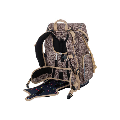 Jeune Premier Ergonomisk ryggsäck, Leopard Cherry - För barn mellan 6 och 10 år