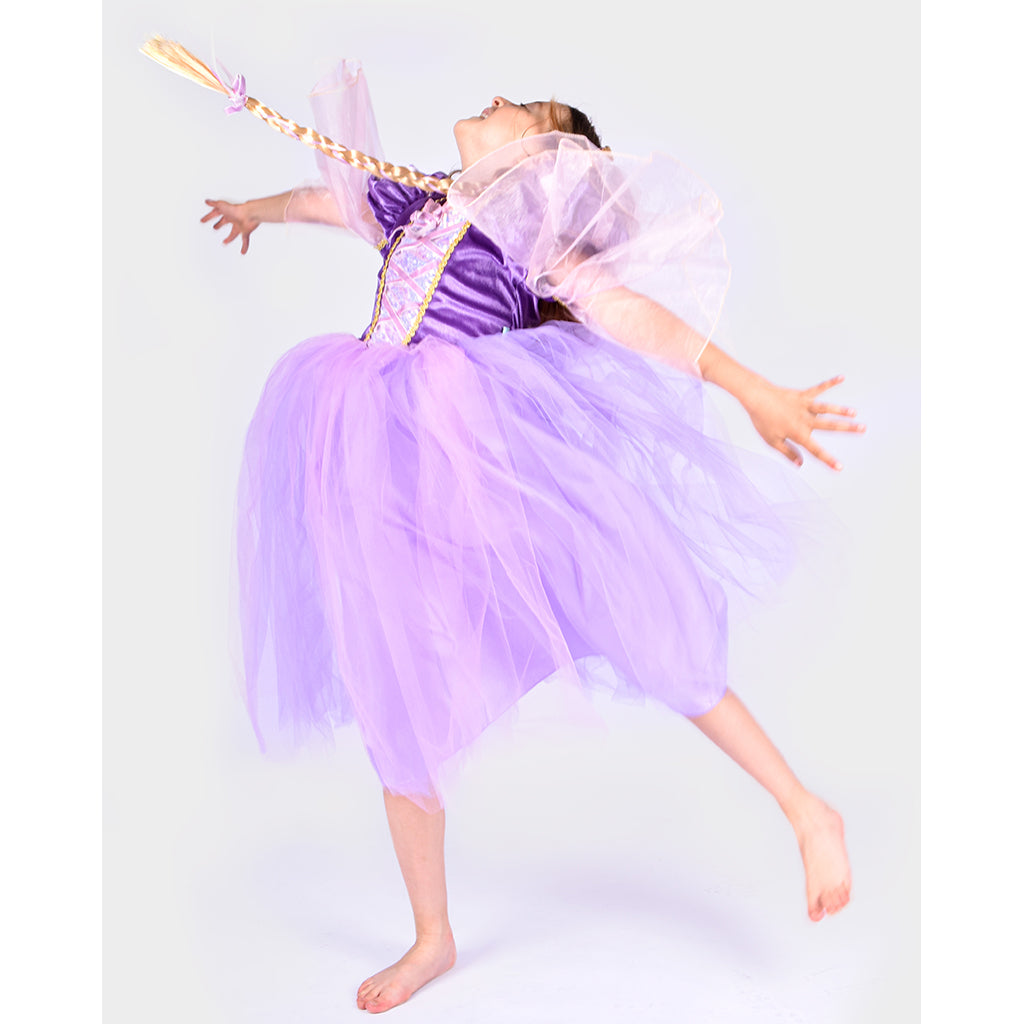Den goda Fen, Prinsessklänning, Rapunzel - Str. 2-8 år