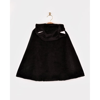 Den goda Fen djurkostym, Kattkåpa i svart - Str. 3-8 år