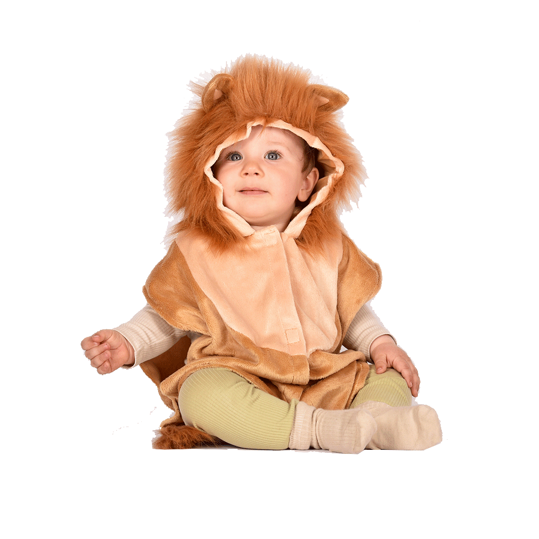 Den goda Fen dyrekostume, Løve kappe - str. 1-4 år