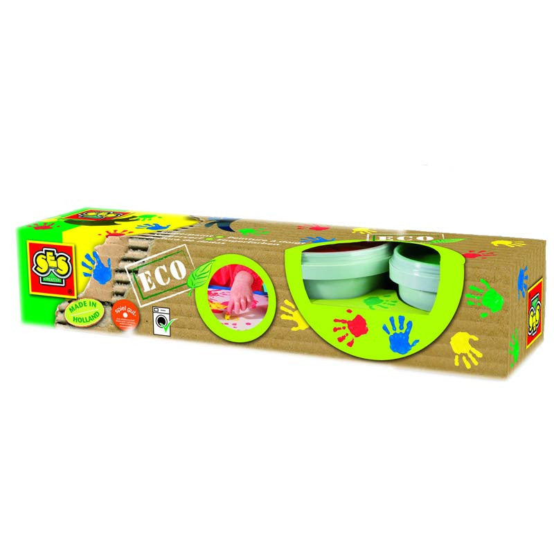 Fingermaling, Eco - 4 stk klare farver