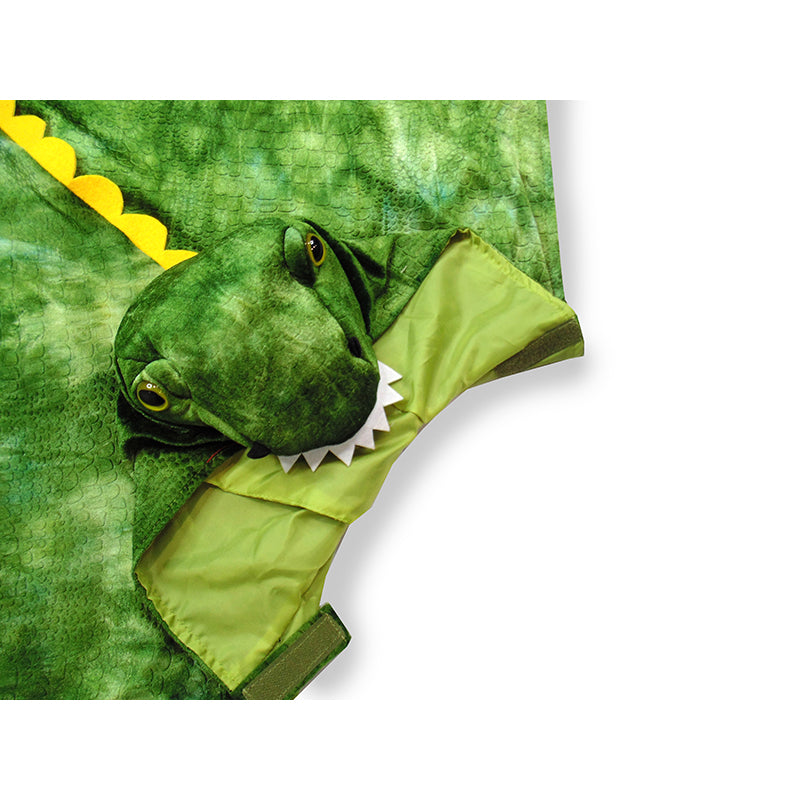 Great Pretenders djurdräkt, T-Rex dinosaurie mantel med huva - stl. 4-5 år